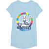 Candy Land Stay Sweet Princess Frostine Game Wheel Logo T-Shirt(Baby Blue)