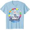 Candy Land Stay Sweet Princess Frostine Game Wheel Logo T-Shirt(Baby Blue)