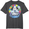Candy Land Stay Sweet Princess Frostine Game Wheel Logo T-Shirt(Dark Heather Grey)