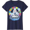 Candy Land Stay Sweet Princess Frostine Game Wheel Logo T-Shirt(Navy Blue)