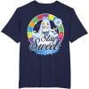Candy Land Stay Sweet Princess Frostine Game Wheel Logo T-Shirt(Navy Blue)