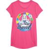 Candy Land Stay Sweet Princess Frostine Game Wheel Logo T-Shirt(Pink Heather)