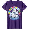 Candy Land Stay Sweet Princess Frostine Game Wheel Logo T-Shirt(Purple)