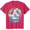 Candy Land Stay Sweet Princess Frostine Game Wheel Logo T-Shirt(Red Heather)