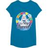 Candy Land Stay Sweet Princess Frostine Game Wheel Logo T-Shirt(Sapphire Blue)