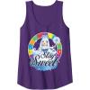 Candy Land Stay Sweet Princess Frostine Game Wheel Logo Tank Top(Purple)