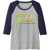 Chutes And Ladders Classic Logo Raglan Baseball Tee(Navy Blue/Athletic Heather)