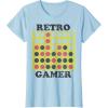 Connect Four Retro Gamer Board T-Shirt(Baby Blue)