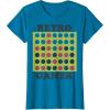 Connect Four Retro Gamer Board T-Shirt(Sapphire Blue)