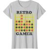 Connect Four Retro Gamer Board T-Shirt(Silver Grey)