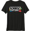 Not Sorry Logo Premium Tri-blend T-Shirt(Black)