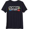 Not Sorry Logo Premium Tri-blend T-Shirt(Navy Blue)