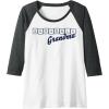 Scrabble Grandma Tiles Raglan Baseball Tee(Dark Heather Grey/White)