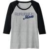 Scrabble Mother’s Day Mom Tiles Logo Raglan Baseball Tee(Black/Athletic Heather)