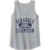 Scrabble Word Genius Scrabble Champion Tank Top(Heather Grey)