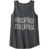 Scrabble Word Nerd Tiles Tank Top(Dark Heather Grey)