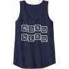 Scrabble Word Nerd Tiles Tank Top(Navy Blue)