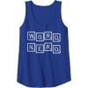 Scrabble Word Nerd Tiles Tank Top(Royal Blue)