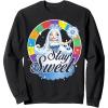 Candy Land Stay Sweet Princess Frostine Game Wheel Logo Sweatshirt(Black)