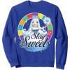 Candy Land Stay Sweet Princess Frostine Game Wheel Logo Sweatshirt(Royal Blue)