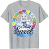 Candy Land Stay Sweet Princess Frostine Game Wheel Logo T-Shirt(Heather Grey)