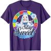 Candy Land Stay Sweet Princess Frostine Game Wheel Logo T-Shirt(Purple)