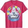 Candy Land Stay Sweet Princess Frostine Game Wheel Logo T-Shirt(Red Heather)