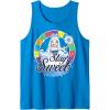 Candy Land Stay Sweet Princess Frostine Game Wheel Logo Tank Top(Sapphire Blue)