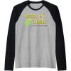 Chutes And Ladders Classic Logo Raglan Baseball Tee(Black/Athletic Heather)