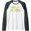 Chutes And Ladders Classic Logo Raglan Baseball Tee(Dark Heather Grey/White)