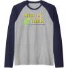 Chutes And Ladders Classic Logo Raglan Baseball Tee(Navy Blue/Athletic Heather)
