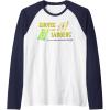 Chutes And Ladders Classic Logo Raglan Baseball Tee(Navy Blue/White)