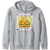 Connect Four Game Box Up Zip Hoodie(Heather Grey)