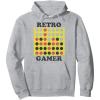 Connect Four Retro Gamer Board Pullover Hoodie(Heather Grey)