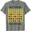 Connect Four Retro Gamer Board T-Shirt(Olive Heather)