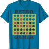 Connect Four Retro Gamer Board T-Shirt(Sapphire Blue)