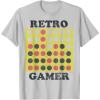 Connect Four Retro Gamer Board T-Shirt(Silver Grey)