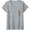 Faux Pocket V-Neck T-Shirt(Heather Grey)