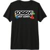 Not Sorry Logo Premium Tri-blend T-Shirt(Black)