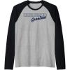 Scrabble Grandma Tiles Raglan Baseball Tee(Black/Athletic Heather)