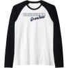 Scrabble Grandma Tiles Raglan Baseball Tee(Black/White)