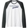 Scrabble Grandma Tiles Raglan Baseball Tee(Dark Heather Grey/White)