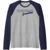 Scrabble Grandma Tiles Raglan Baseball Tee(Navy Blue/Athletic Heather)