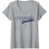 Scrabble Grandma Tiles V-Neck T-Shirt(Heather Grey)