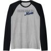 Scrabble Mother’s Day Mom Tiles Logo Raglan Baseball Tee(Black/Athletic Heather)