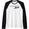 Scrabble Mother’s Day Mom Tiles Logo Raglan Baseball Tee(Black/White)