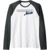 Scrabble Mother’s Day Mom Tiles Logo Raglan Baseball Tee(Dark Heather Grey/White)