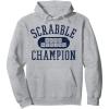 Scrabble Word Genius Scrabble Champion Pullover Hoodie(Heather Grey)