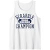 Scrabble Word Genius Scrabble Champion Tank Top(White)
