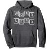 Scrabble Word Nerd Tiles Pullover Hoodie(Dark Heather Grey)